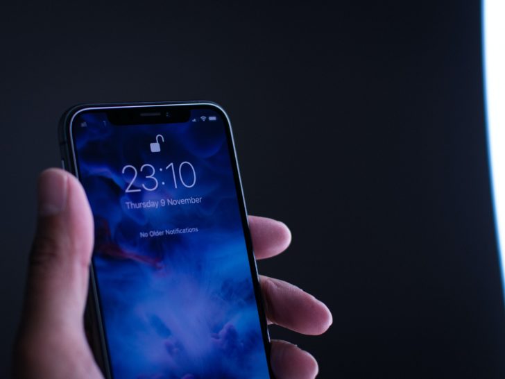 Picture of iphone before restarting
