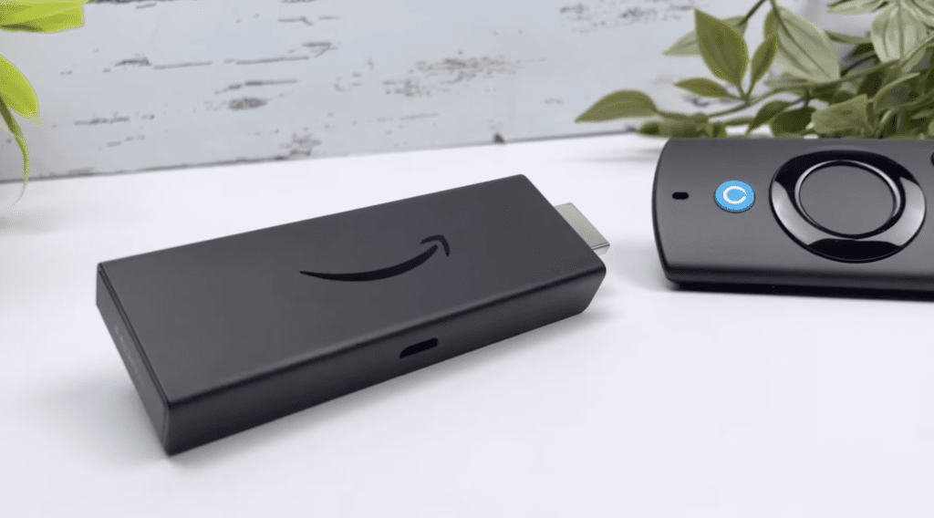 Photo of an Amazon Firestick with its remote