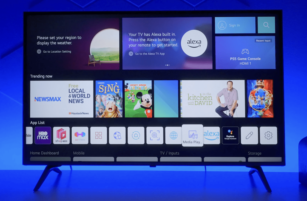 Photo of a smart TV