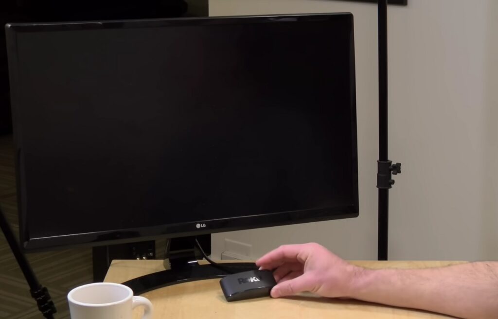 putting a Roku device under a TV