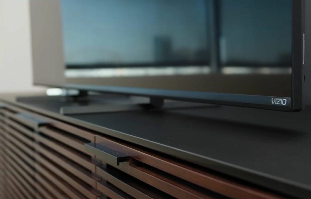 Vizio logo on a TV