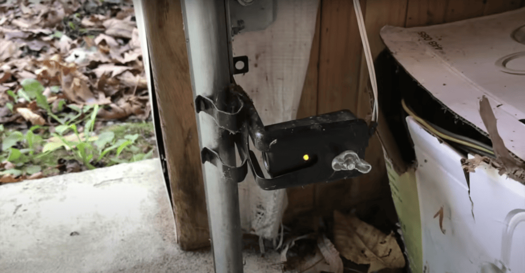 Yellow light showing on the garage sensor