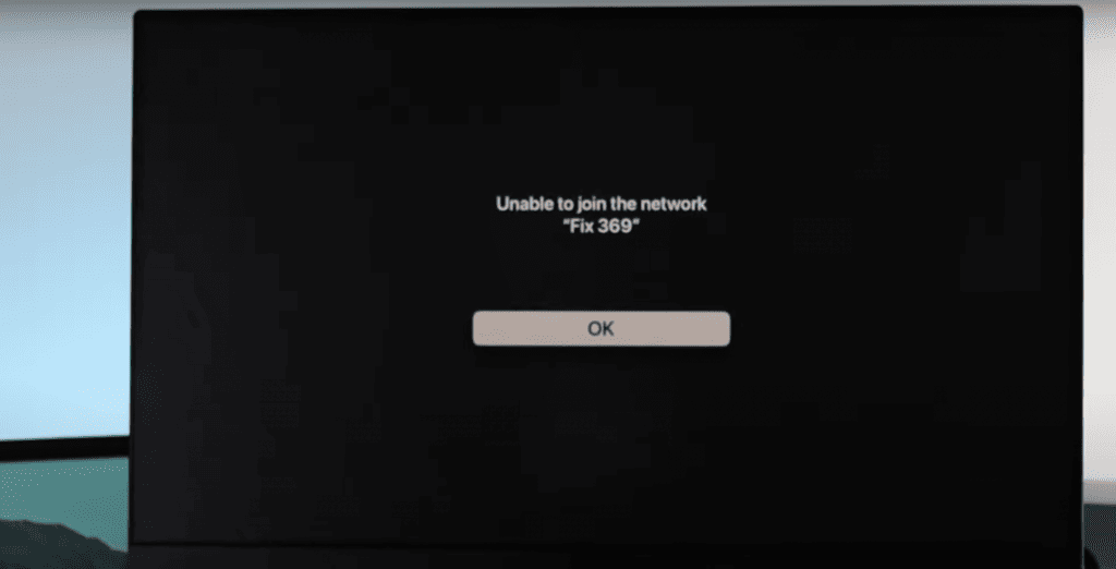 WiFi not recognizing by the Apple TV