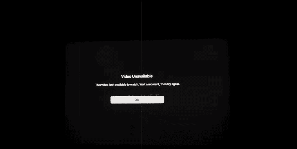 Apple TV unable to stream content