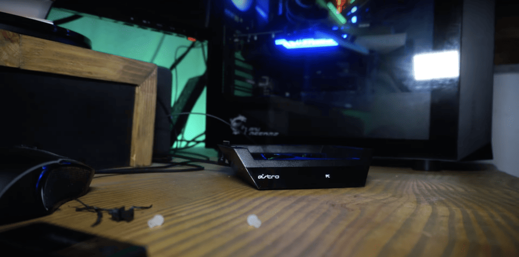 Base station reset laying on a table
