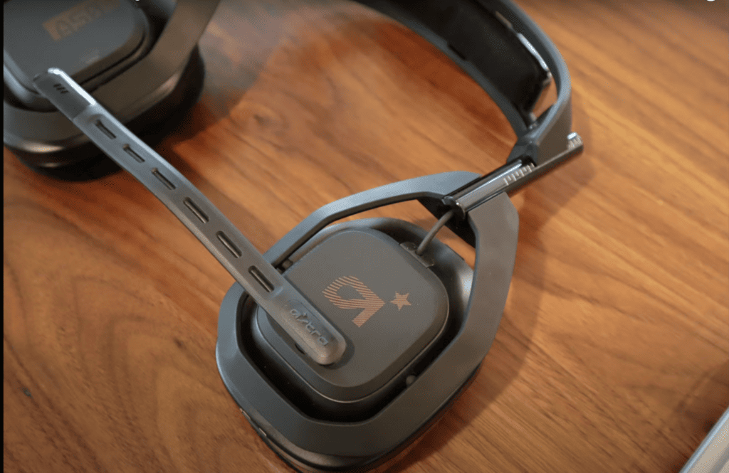 Astro A50 laying on the wooden table