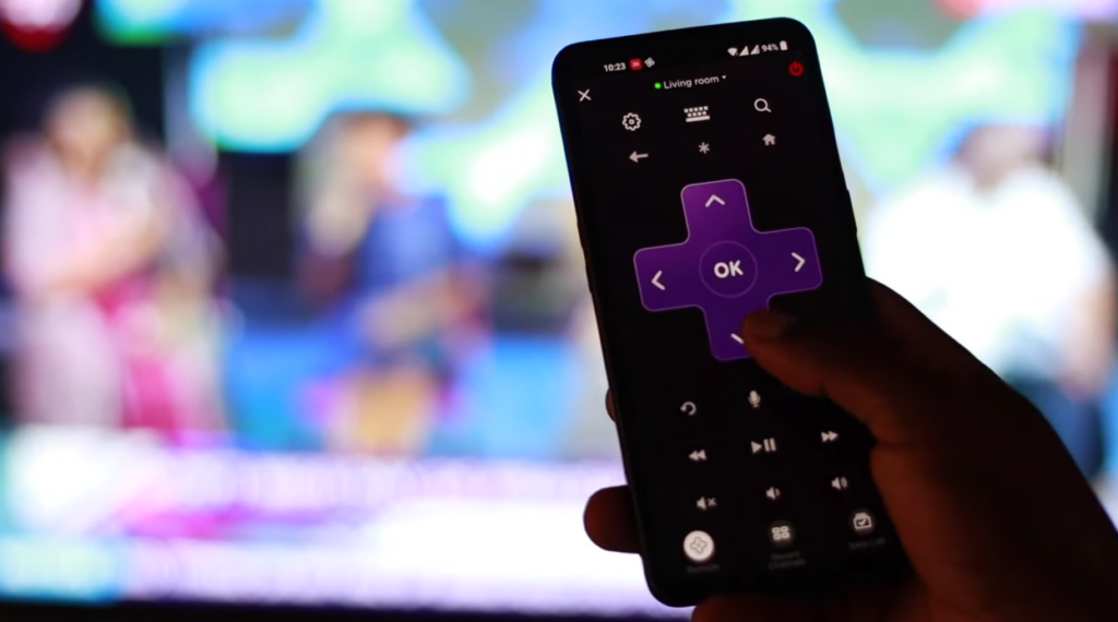 using mobile phone as a Roku remote